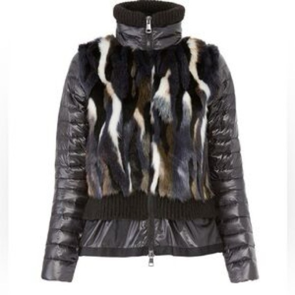 NWOT SOSKEN Marisa Minicucci Geela Fur & Puffer Jacket | Size 2 (US M)